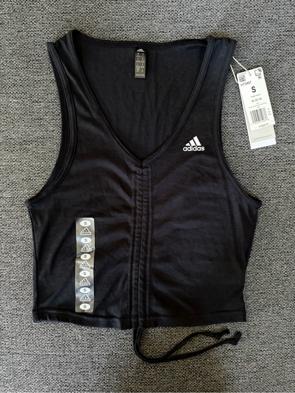 adidas Aeroready Athletic Tank Top Black Size Small NWT